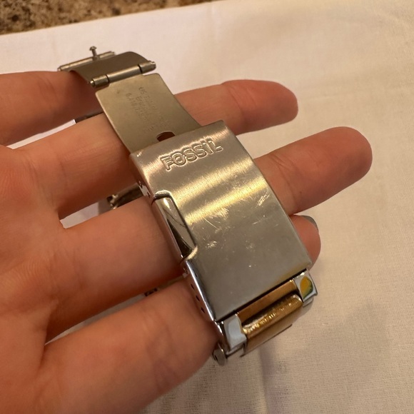 Fossil Watch Gold and Silver Tones, All Stainless Steel - Picture 4 of 5